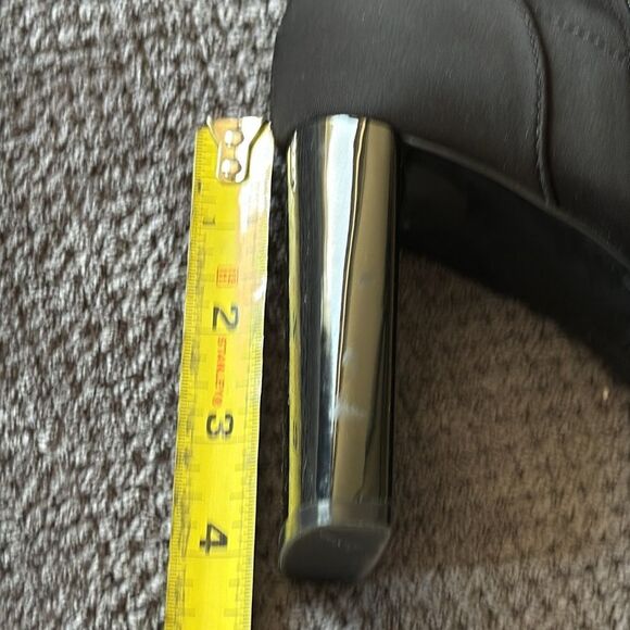 Zara Black Pointed‎ Toe Sock Style Ankle Boots Size 41 US 10.5 - Picture 10 of 12